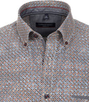 Casual Fit Print Shirt - Brown