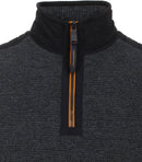 Plain Troyer Zip Jumper - Sargasso Sea