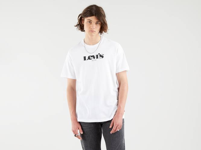 Levis Short Sleeve Relaxed Fit T-shirt - White