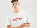 Levis Short Sleeve Relaxed Fit T-shirt - White Classic