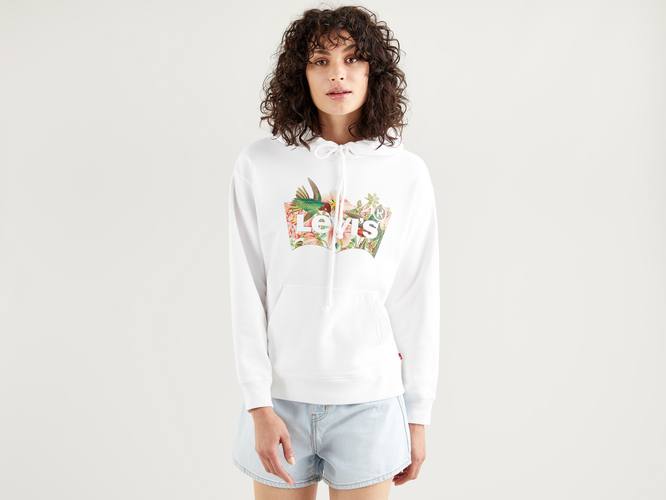 Graphic Hoodie - White