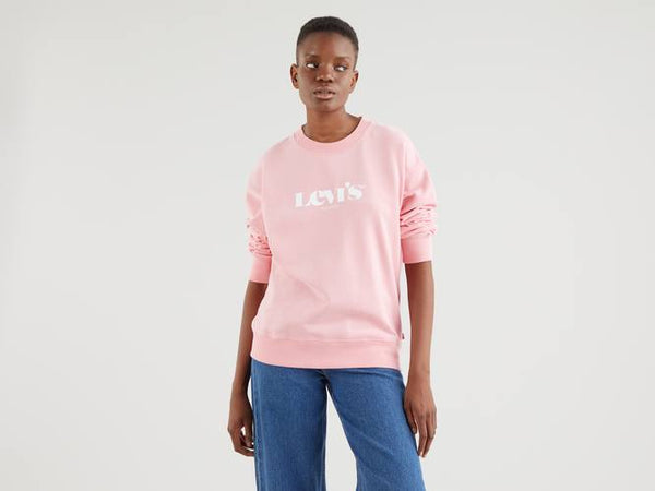 Graphic Batwing Crew - Pink