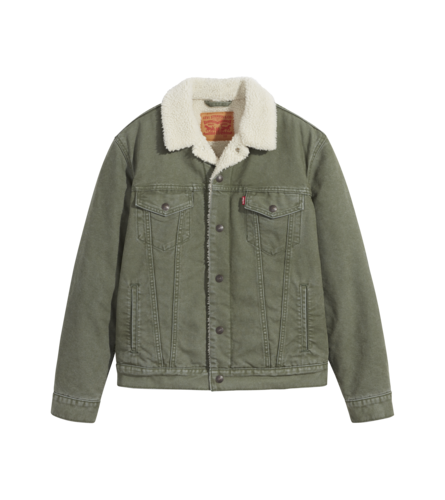 Sherpa Trucker Jacket - Thyme Trucker