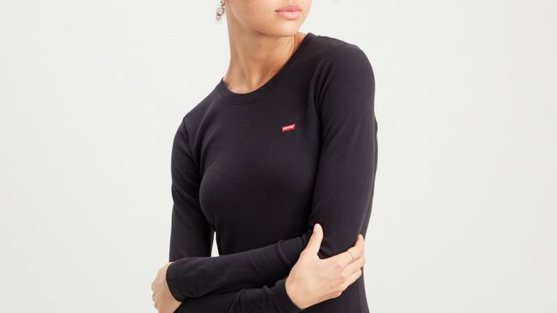 Long Sleeve Baby T-shirt - Caviar