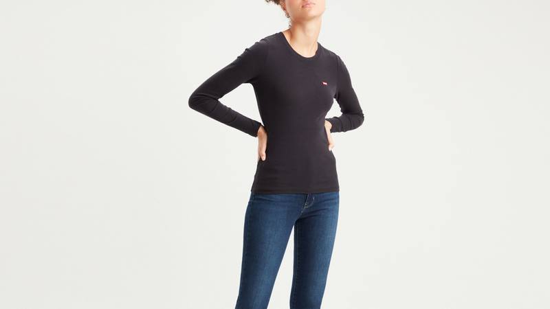 Long Sleeve Baby T-shirt - Caviar