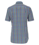 Short Sleeve Check Shirt - Light Blue