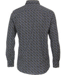 Long Sleeve Print Shirt - Light Blue