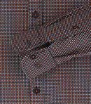 Long Sleeve Print Shirt - Tangarine