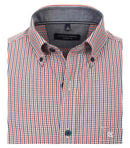 Check Leisure Long Sleeve Shirt - Tangarine