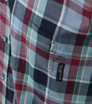 Short Sleeve Check Shirt - Light Blue