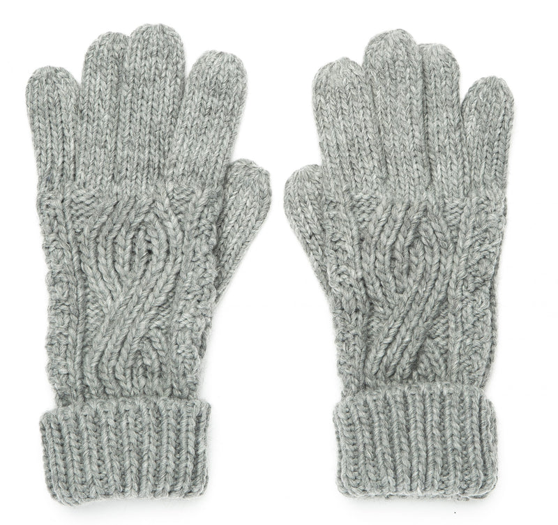 Knitted Gloves - Grey