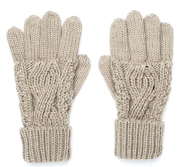 Knitted Gloves - Oatmeal