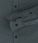 Button Down Print Shirt - Dark Petrol