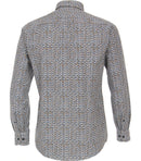 Casual Fit Print Shirt - Light Blue