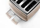 Icona Metallics 4 Slice Toaster - Beige