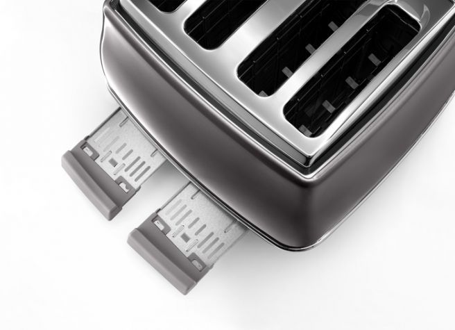 Icona Metallics 4 Slice Toaster - Grey