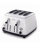 Delonghi Icona Micalite 4 Slice Toaster - White