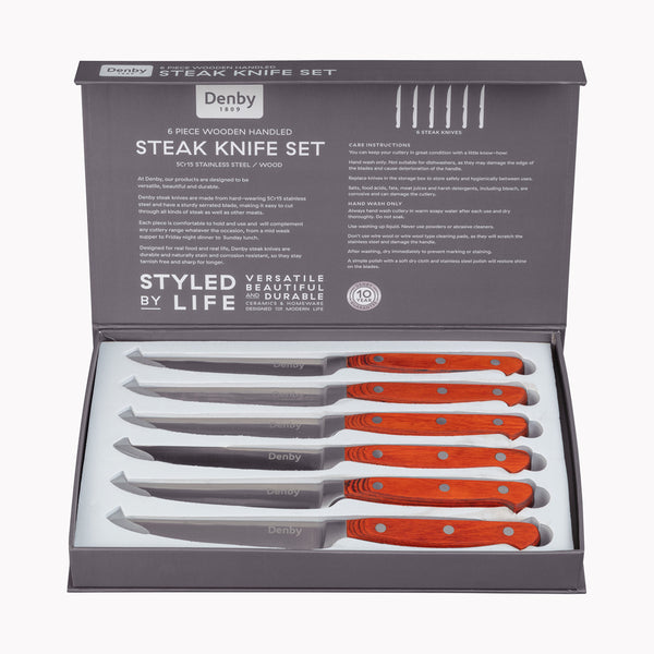 Denby 6 Piece Steak Knife Set