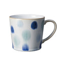 Denby Blue Spot Painted Large Handcrafted Mug