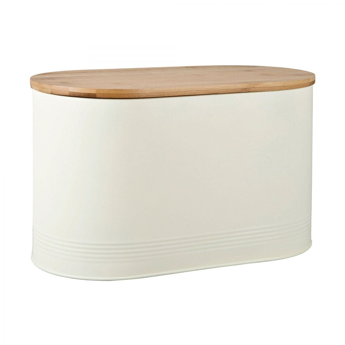 Bread Bin with Bamboo Lid Cream