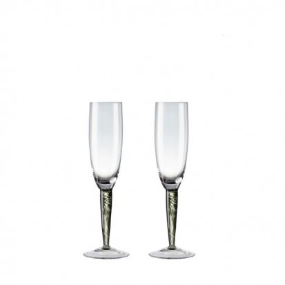 Jet Set Of 2 Champagne Flutes