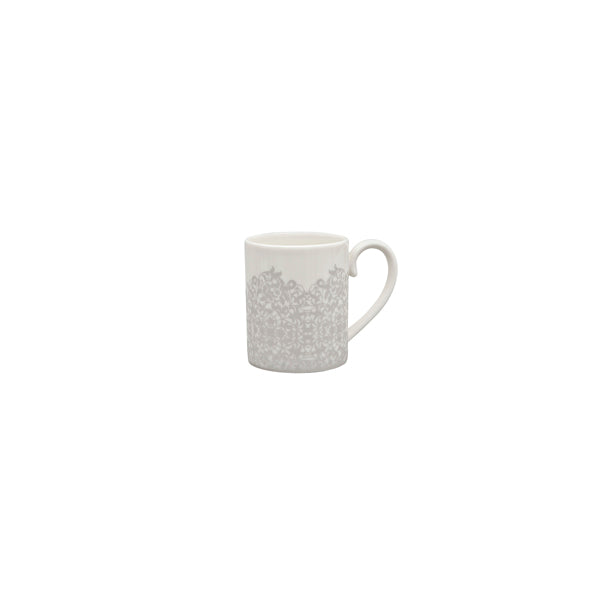 Denby Monsoon Filigree Silver Can Mug