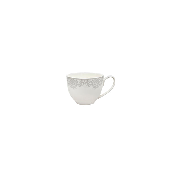 Denby Monsoon Filigree Silver Teacup