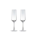 Natural Canvas Set Of 2 Champagne Flutes