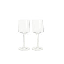 Natural Canvas Set Of 2 White Glass