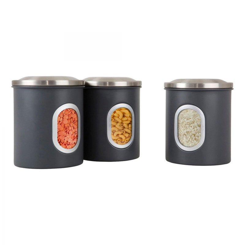 Denby Set of 3 Canisters - Grey