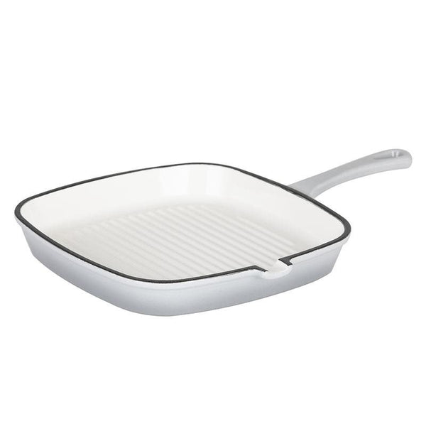 23cm Cast Iron Grill Pan - Dove Grey