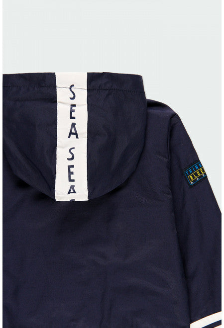 Technical Hooded Jacket - Navy