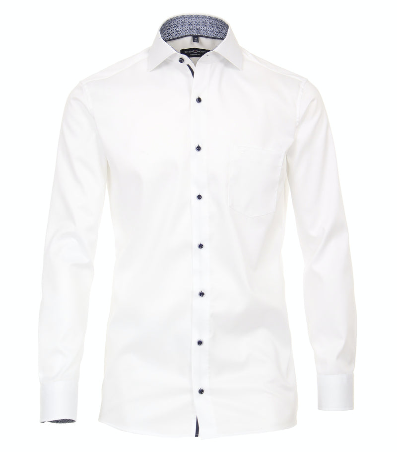 City Plain Long Sleeve Shirt - White