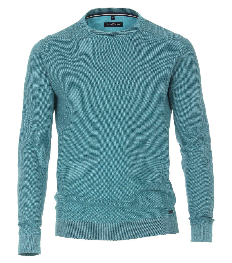 Plain Crew Neck Jumper - Red Clay