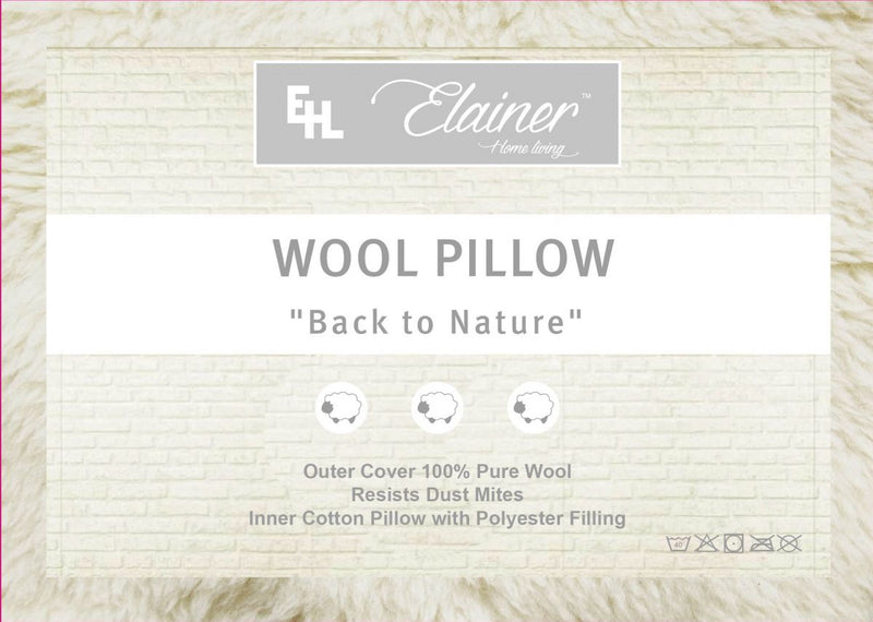 Elainer Wool Pillow (48cm x 74cm)