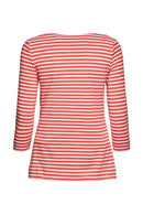 Boat Neck T-shirt - Coral