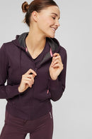 Zip Up Sweatshirt - Aubergine