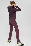 Zip Up Sweatshirt - Aubergine