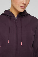 Zip Up Sweatshirt - Aubergine
