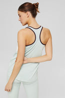 Striped Vest Top - Pastel Green