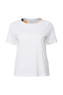 Contrast Collar T-Shirt - White