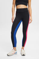 Side Stripe Leggings - Black