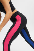 Side Stripe Leggings - Black