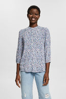 Casual Silky Blouse - Blue Lavender