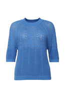 Ajour Jumper - Light Blue Lavender