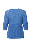 Ajour Jumper - Light Blue Lavender