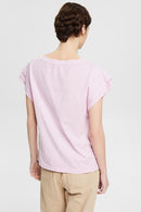 Casual Cap Sleeve T-shirt - Pink