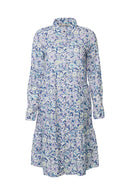 All Over Print Dress - White