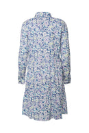 All Over Print Dress - White