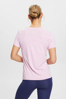 Plain V Neck T-Shirt - Lilac